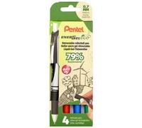 Stylo roller à encre gel EnerGel BL77 Eco, étui de 4