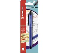 Stylo Roller Avec Mécanisme À Pression - Palette En Bleu - Largeur De Trait F (0