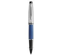 Stylo roller - Expert Deluxe - Laque métallique bleu - Capuchon métal - Pointe fine