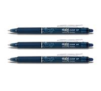 Stylo roller Frixion effaçable par Pilot - Noir, bleu/noir, 3 Stifte