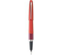 Stylo roller gel Pilot MR Retro Pop Collection dans un coffret cadeau, corps rouge avec accents ondul s, pointe fine en acier inoxydable, encre n