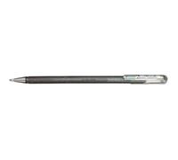 Pentel K110-DZX Dual Metallic Hybrid Dual Metallic Stylo à encre gel pailletée Argenté 2 effets de couleurs différents sur papier clair/foncé Argenté + argent métallique