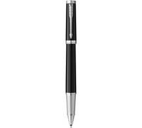 Stylo roller PARKER INGENUITY, Noir, Finition chromée, recharge encre noire pointe fine, coffret cadeau Noir