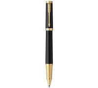 Stylo roller PARKER INGENUITY, Noir, Finition dorée, recharge encre noire pointe fine, coffret cadeau Noir G