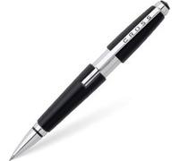 Stylo roller - Parure cadeau - Corps métal noir - Pointe moyenne - Cross Edge Jet Black