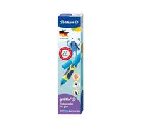 Pelikan Stylo roller Griffix Neon Fresh Blue - Pointe fine - Bleu/vert fluo - Pour enfants