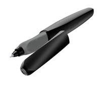 Stylo roller - PELIKAN - Twist - Noir/Gris - Encre bleue effaçable - Rechargeable