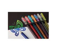 Stylo roller - PENTEL - Dual Pen - Encre gel - Couleur noire - Étui de 4 pièces