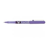 Stylo roller - PILOT - V-BALL 05 - Pointe métal 0,5 mm - Encre liquide violet - Corps coloré