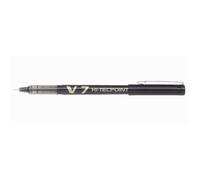Stylo roller - PILOT - V7 - Pointe moyenne - Couleur noire - Encre liquide
