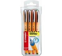 Stylo Roller Stabilo bionic worker - blister de 1 roller à pointe conique médium 0,5mm encre bleue G