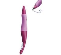 Stylo Roller Stabilo EASYoriginal gaucher+3 recharges - roller ergonomique rechargeable encre bleue Rose G