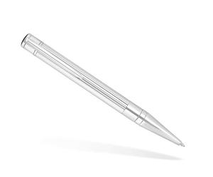 Stylo roller | Stylo Bille | Stylo Rechargeable | Stylo Feutre | Coffret cadeau | Stylo Bille à Pointe Médium | Collection D-Initial | en Chrome | ST DUPONT