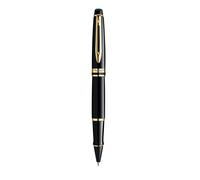 Stylo roller - WATERMAN - Expert - Laque noire - Attributs dorés - Pointe fine