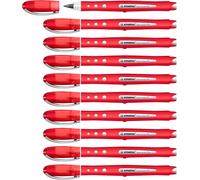Stylo Roller Worker+ Colorful - Lot X 10 Stylos Pointe Moyenne - Rouge