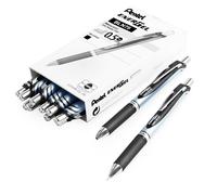 Stylo Rollerball à Encre Gel Rétractable Pentel Energel BLN75 0,5mm Noir 12 Pack