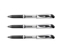 Stylo Rollerball Gel Pentel Energel BL57 0,7mm Noir Rechargeable Lot de 3