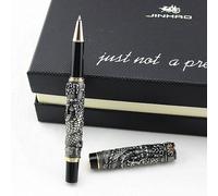 Stylo Rollerball Luxueux, Haut De Gamme, Soulagement Du Commerce, Dragon Gris, Cadeau Chinois