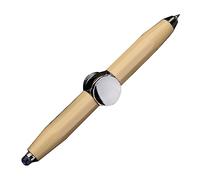 Stylo rotatif inscriptible avec lumière LED, stylo à bille de décompression en métal pour adolescents, étudiants, soulagement du stress, pour garçons hommes en métal