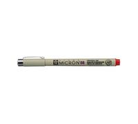 Stylo - Sakura - Pigma Micron Pen 08 - Rouge - 0.5 mm - Professionnel