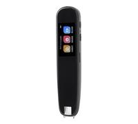 Stylo Scanner de Dispositif de Traducteur de Langue, Stylo Multifonctionnel de Lecture de Dictionnaire de Traduction avec L'écran Tactile, Traducteur Mobile de Scanner (Black)