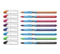 Schneider Stylo-bille Slider Basic Pointe XB non rétractable Lot de 8 couleurs
