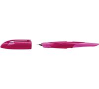 Stylo scolaire ergonomique pour droitiers avec plume A pour débutants - STABILO EASYbirdy en baie/rose - Stylo simple - cartouche incluse