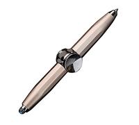 Stylo spinner inscriptible en métal avec lumière LED - Jouet de décompression - Pour garçons et filles - Soulage l'anxiété - Stylo rotatif pour homme