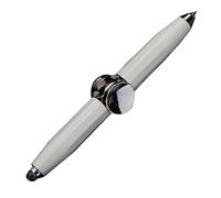 Stylo spinner inscriptible en métal avec lumière LED - Jouet de décompression - Pour garçons et filles - Soulage l'anxiété - Stylo rotatif pour homme