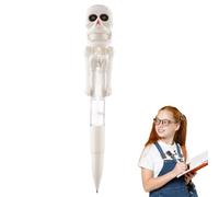 Stylo Squelette D'Halloween - Stylo De Boxe Squelette | Plume À Bille | Plume Drôle Ossature | Feutre Boxeur Ossature | Feutre De Boxe Structure Osseuse D'Halloween Avec Lumière LED Pour Étudiants