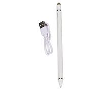 Stylo Stylet en Alliage d’Aluminium, Stylo Tactile capacitif pour Tablette et téléphone, Pointe Fine de 1 à 2 mm, Stylet Universel pour, appareils Android et Micros (Blanche)