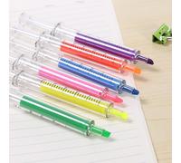 Stylo Surligneur En Forme De Seringue,Stylo À Bille Kawaii,Stylo À Bille Pour Document Mécanique,Bureau,Marqueur Scolaire,Outil D'écriture - Type Style A #A