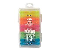 Stylo surligneur Tinc « Nifty Snifty » double pointe, parfum de fruit, Lot de 10 (5 couleurs/parfums différents)
