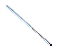 Stylo tactile télescopique de précision avec corps rétractable fabriqué en alliage d'aluminium pour un dessin fluide sur tablettes et smartphones (bleu)