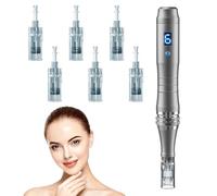 Stylo tampon à micro-aiguilles, système DermaStamp de 0,25 mm, alternative au rouleau Derma Roller, outil de soins de la peau pour homme et femme
