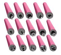 Stylo tampon pour nail art, 15 pièces stylo tampon à fleurs pour nail art, ensemble de stylos tampons pour Nails Art stylo d'estampage pour nail art, outils pour Nails Art stylo pour Nails Art