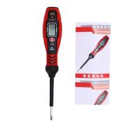 Stylo testeur de tension AC numérique avec embout de tournevis, détecteur de tension NCV, rétroéclairage LCD, alarme sonore et lumineuse, détecteur de fil neutre en direct, arrêt (Tournevis plat