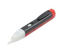 Stylo testeur de tension avec capteur à induction, lumière LED et alarme sonore pour détecter les circuits électriques sous tension (rouge)