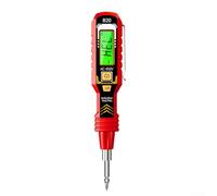 Stylo testeur de tension avec fonction d'arrêt automatique, affichage LED et mesure sans contact pour des tests électriques sûrs (rouge)