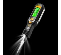 Stylo testeur de tension | Détecteur de tension 50-60 Hz haute précision | Détecteur de tension de prise à double tête avec écran numérique HD et détection sans contact