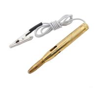 Stylo testeur de tension électrique avec sonde en acier et clip compatible avec 6 V 12 V 24 V détection de circuit lumineux de voiture, fusible automobile et (C)