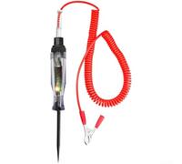 Stylo testeur de tension multifonction 6-12 V avec sonde en acier et pince crocodile pour les tests électriques marins automobiles (B)