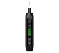 Stylo testeur de tension numérique rechargeable avec détection NCV, AC 12-300 V Live Wire Finder Tool, continuité et polarité de la batterie pour électriciens et bricolage, USB