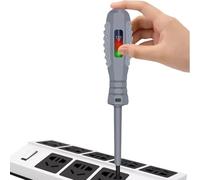 Stylo Testeur De Tension - Tournevis Magnétique De 15,5 Cm, Testeur De Circuit D'induction, Détecteur 24 V-250 V Avec Puce Intelligente Et Indicateur De Sécurité De Fil Sous Tension | Outil De Sécurit