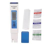 Stylo testeur d'eau numérique Portable précis 4 en 1 PH TDS EC compteur de température eau potable à domicile PH TDS mètre (Bleue)