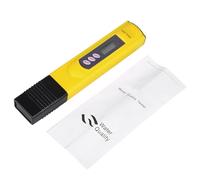 Stylo testeur numérique de qualité de l'eau LCD, compteur TDS, filtre de pureté 0 9999 PPM, température portable pour eau potable, aquariums, piscines, robinet domestique, jaune, (Jaune)