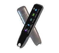 Stylo traducteur intelligent à balayage vocal, multifonction en temps réel, traduction de langue, d'affaires à l'étranger, stylo dictionnaire,Traduction précise(Zwart)