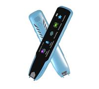 Stylo traducteur intelligent à balayage vocal, multifonction en temps réel, traduction de langue, d'affaires à l'étranger, stylo dictionnaire,Traduction précise(Blauw)