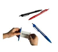 Stylo Triche - Original - Bannière Déroulante - Couleur Bleu - 16 Cm - Bloc-Notes Caché