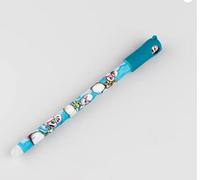 Stylo Twist Effaçable, Motif Lapins Kawaii, Couleur Bleu Turquoise
